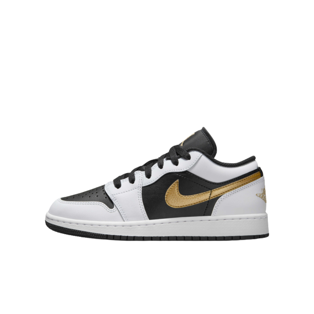 Jordan 1 Low Gold Swoosh
