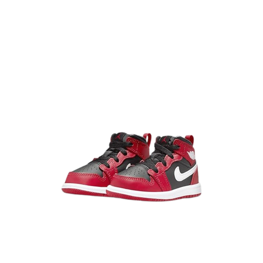Jordan 1 Mid Black Gym Red