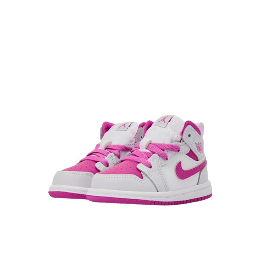 Jordan - 1 Mid Iris Whisper White Fire Pink